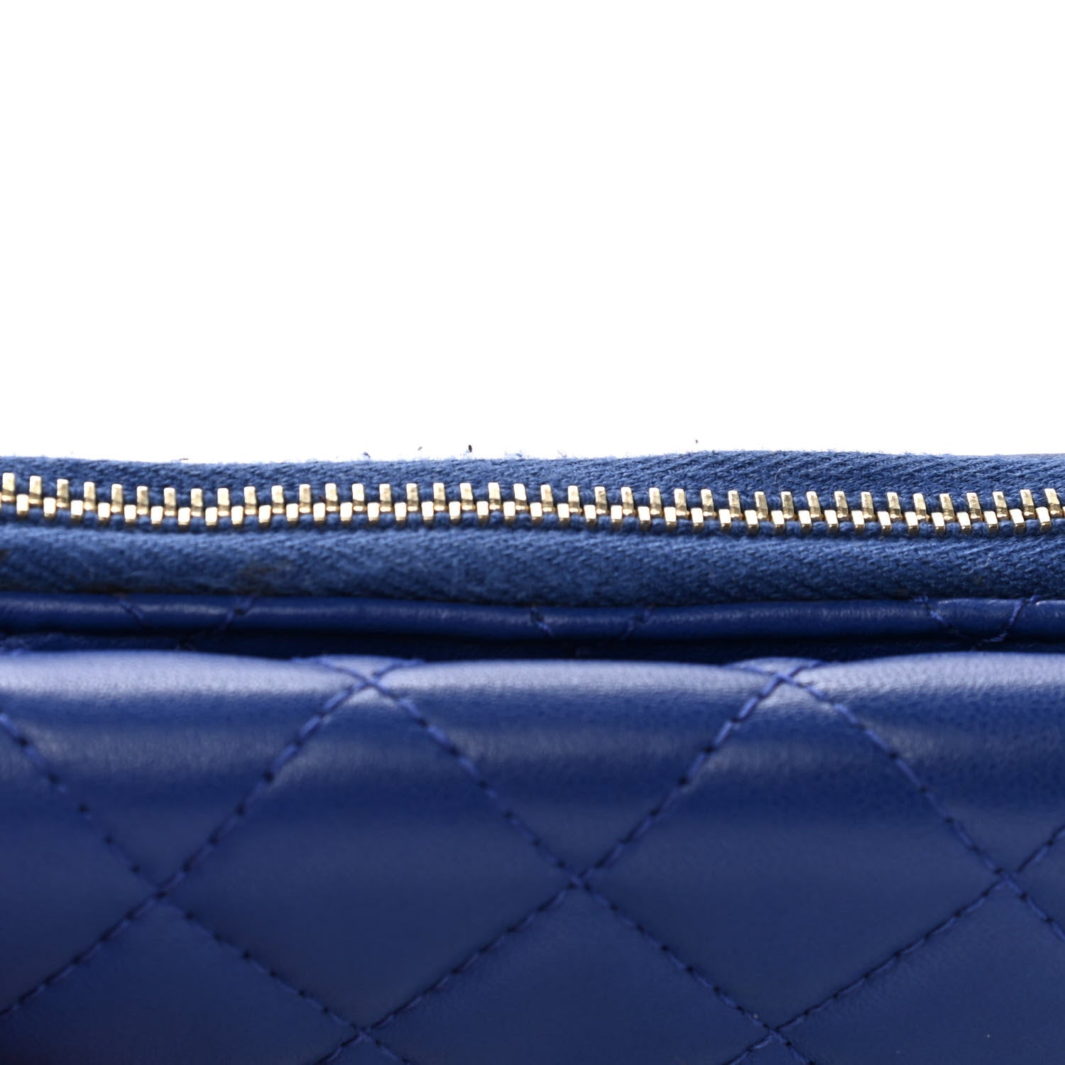 Chanel Lambskin Quilted Coin Purse Blue 11 of 13