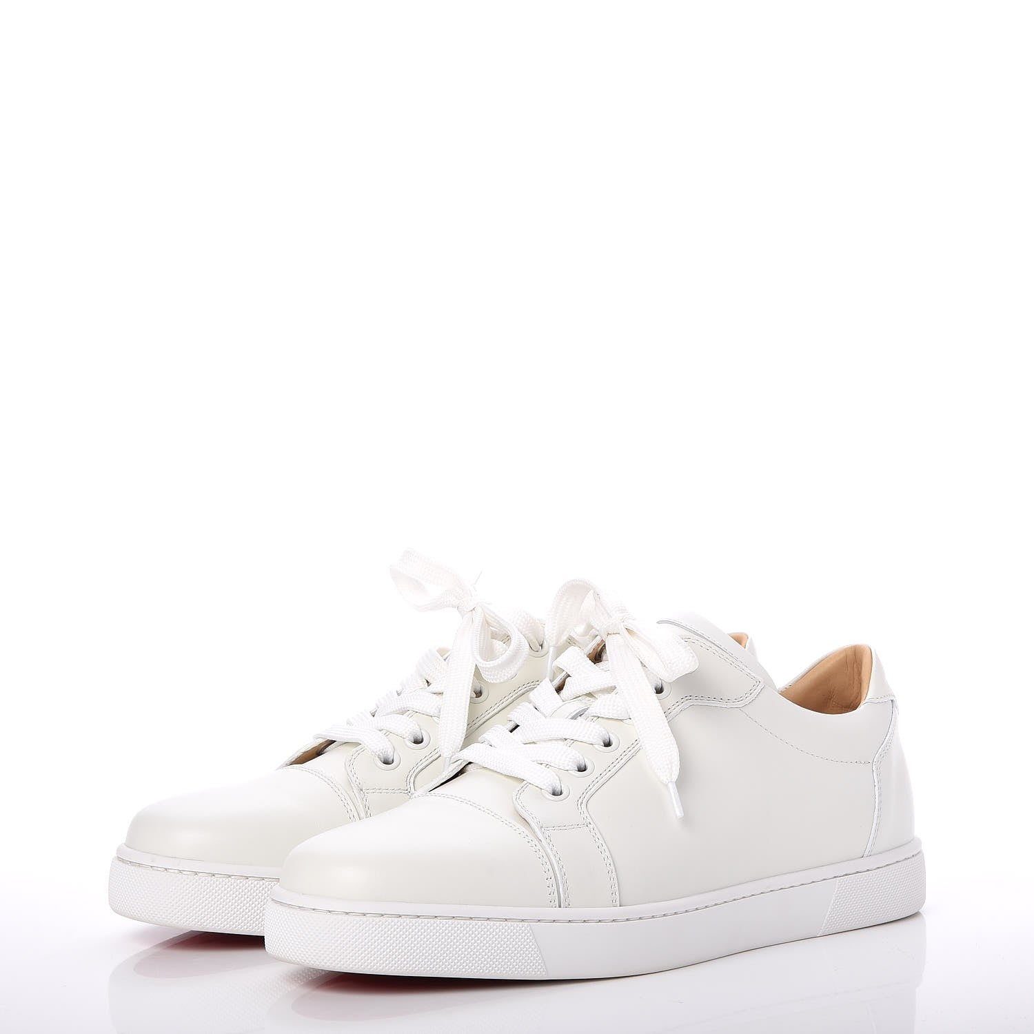 Christian Louboutin Calfskin Vieira Flat Sneakers 40 White 3 of 9