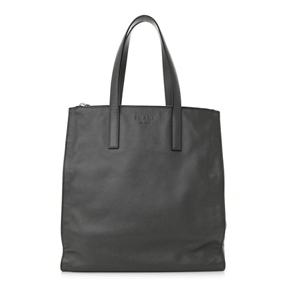 Prada Saffiano Travel Shopping Tote Mercurio 1 of 14