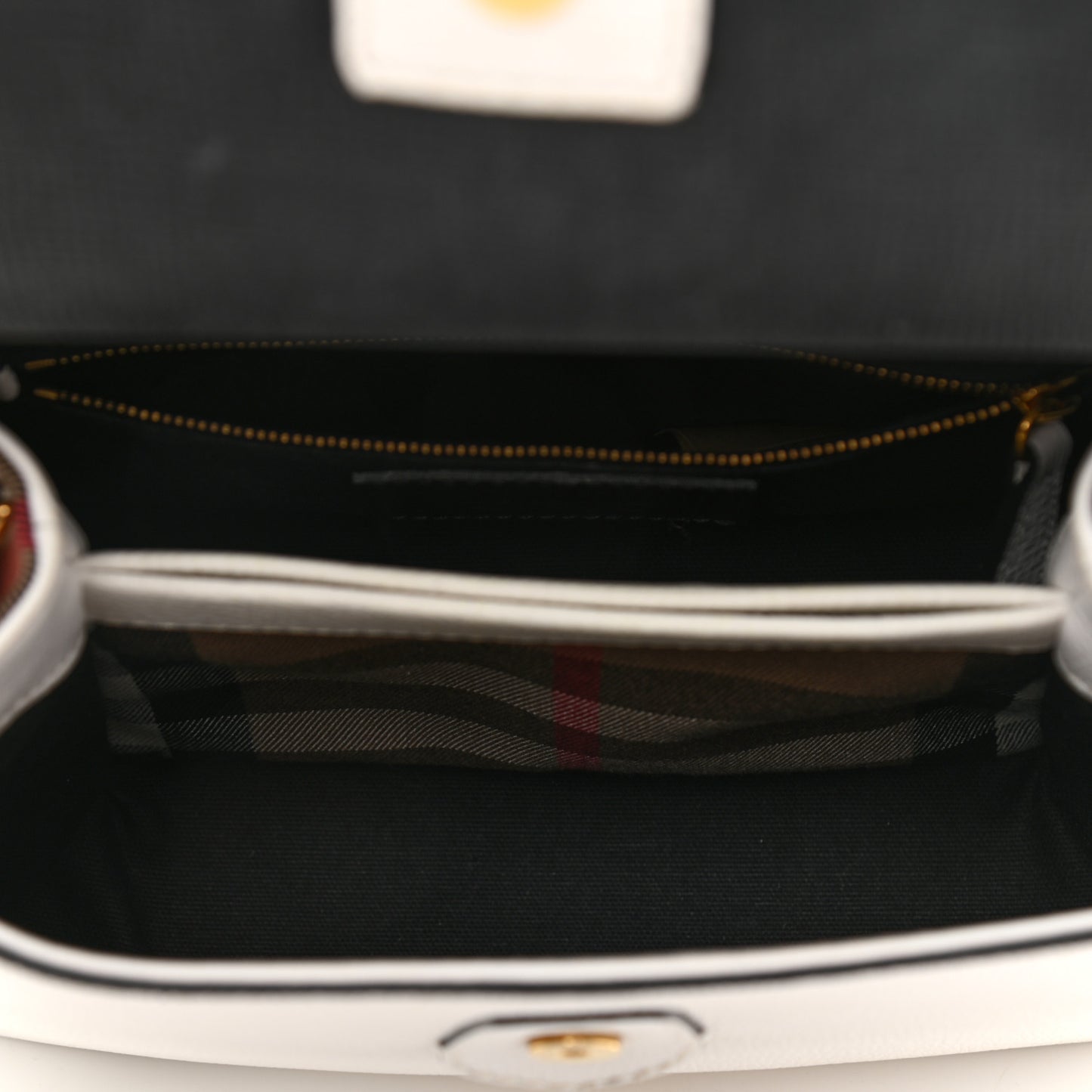 Derby Calfskin House Check Small Camberley Chalk White Black