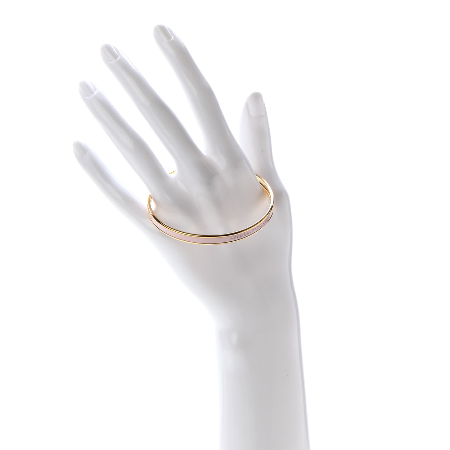 Enamel Printed Extra Narrow Bracelet 65 Rose