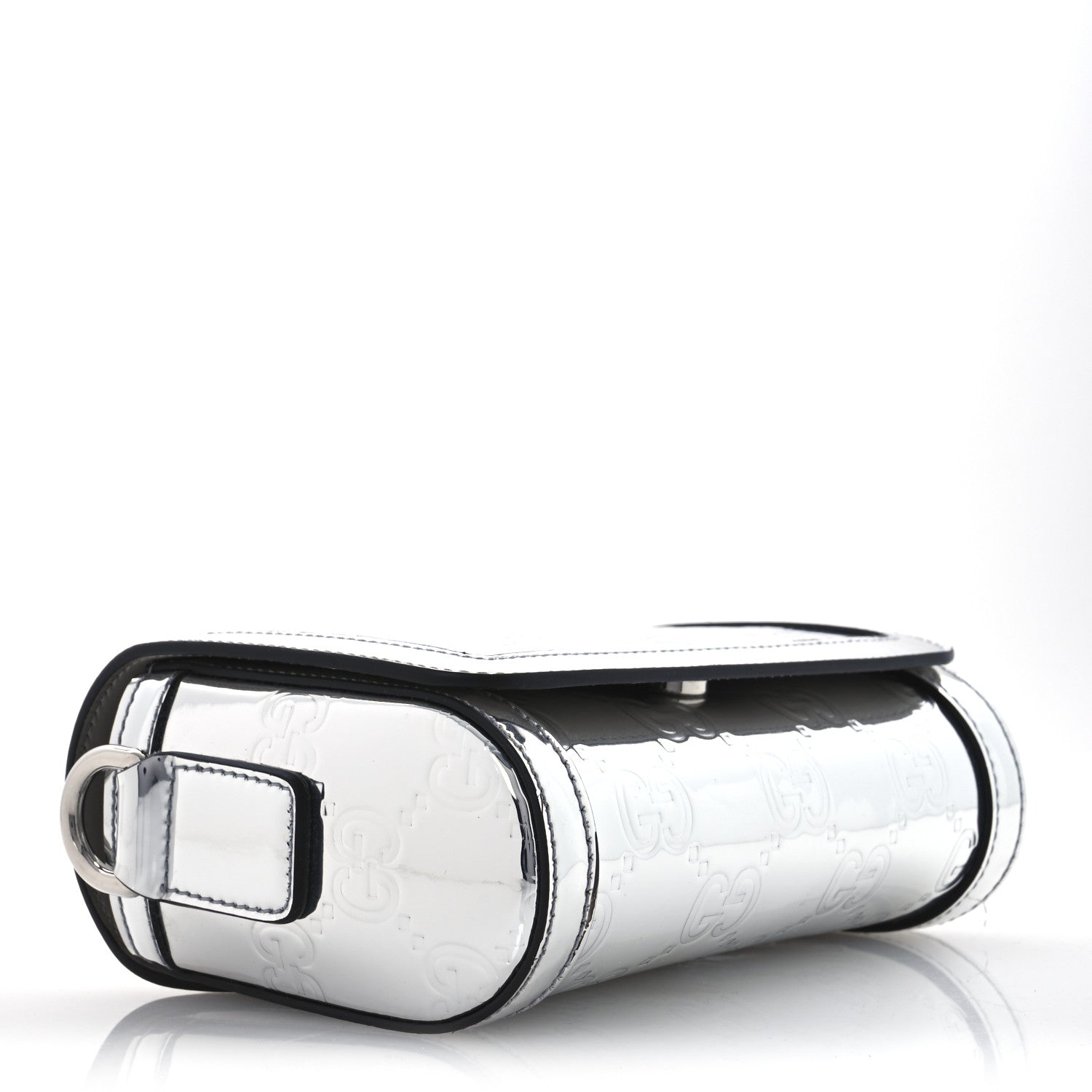 Gucci Guccissima Mirror Effect Mini Crossbody Silver Sphinx 9 of 14