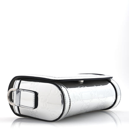 Gucci Guccissima Mirror Effect Mini Crossbody Silver Sphinx 9 of 14