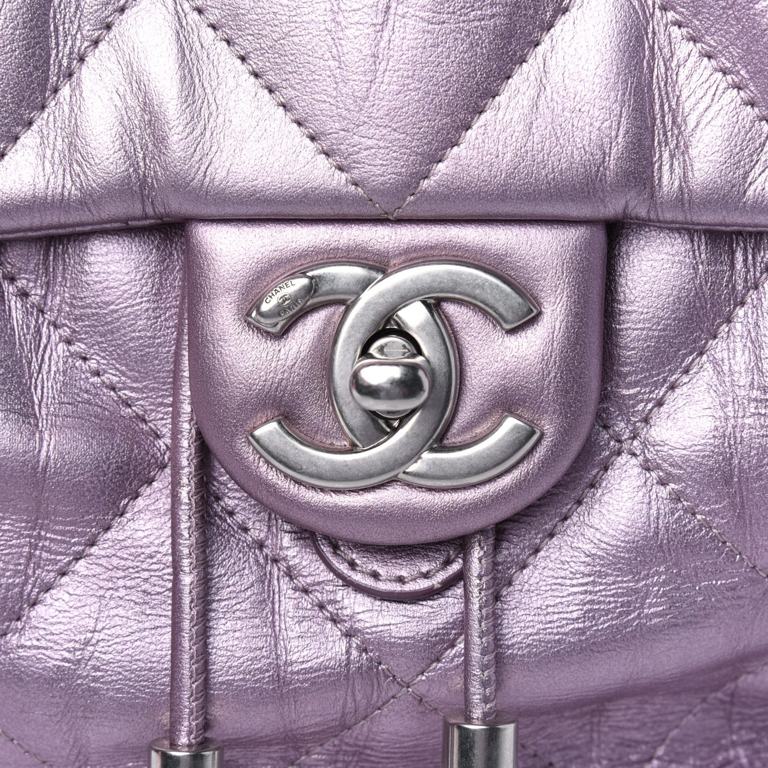 Chanel Iridescent Calfskin Quilted Ground Control Backpack Pink 13 of 13