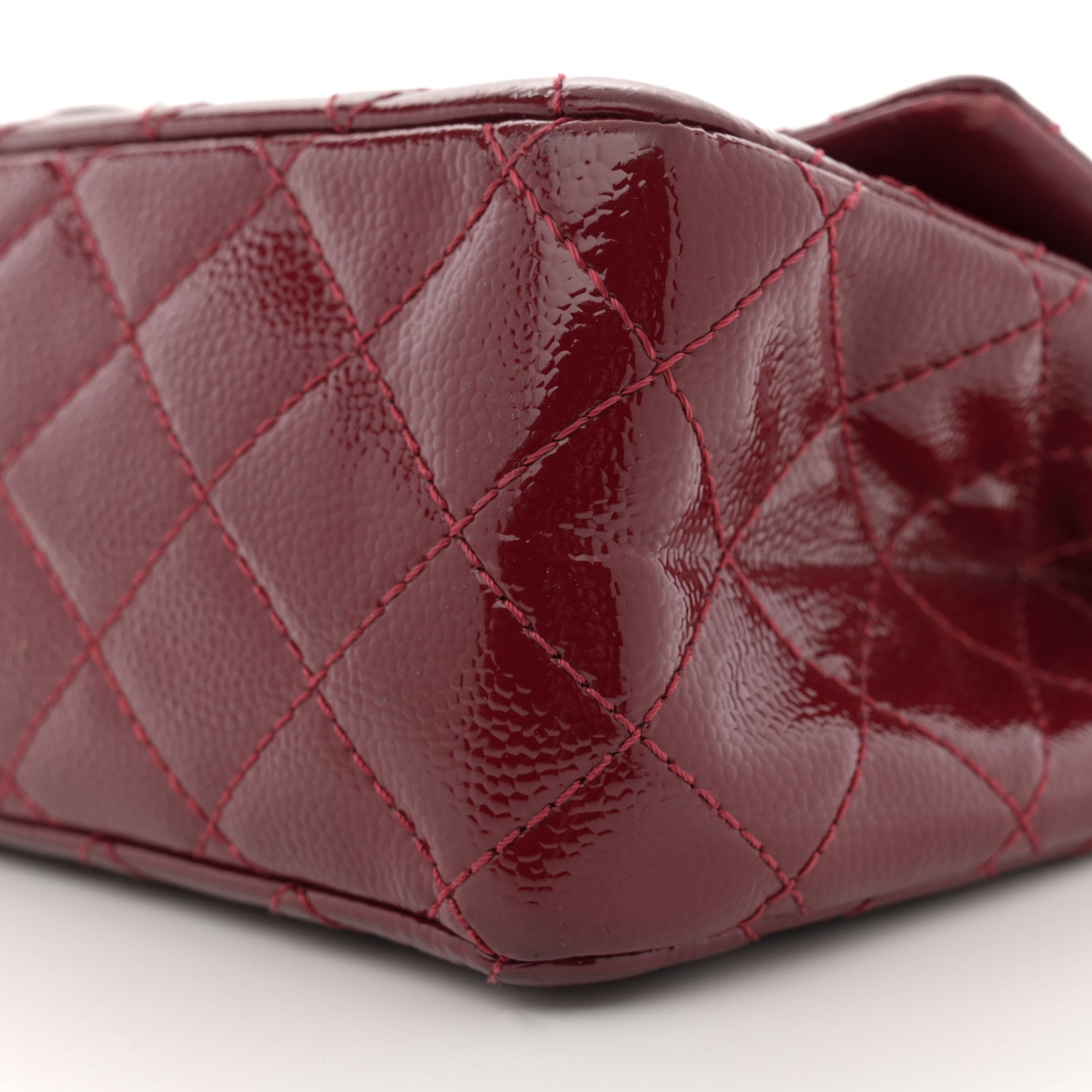Chanel Patent Caviar Quilted 2.55 Reissue 226 Flap Burgundy 10 of 14