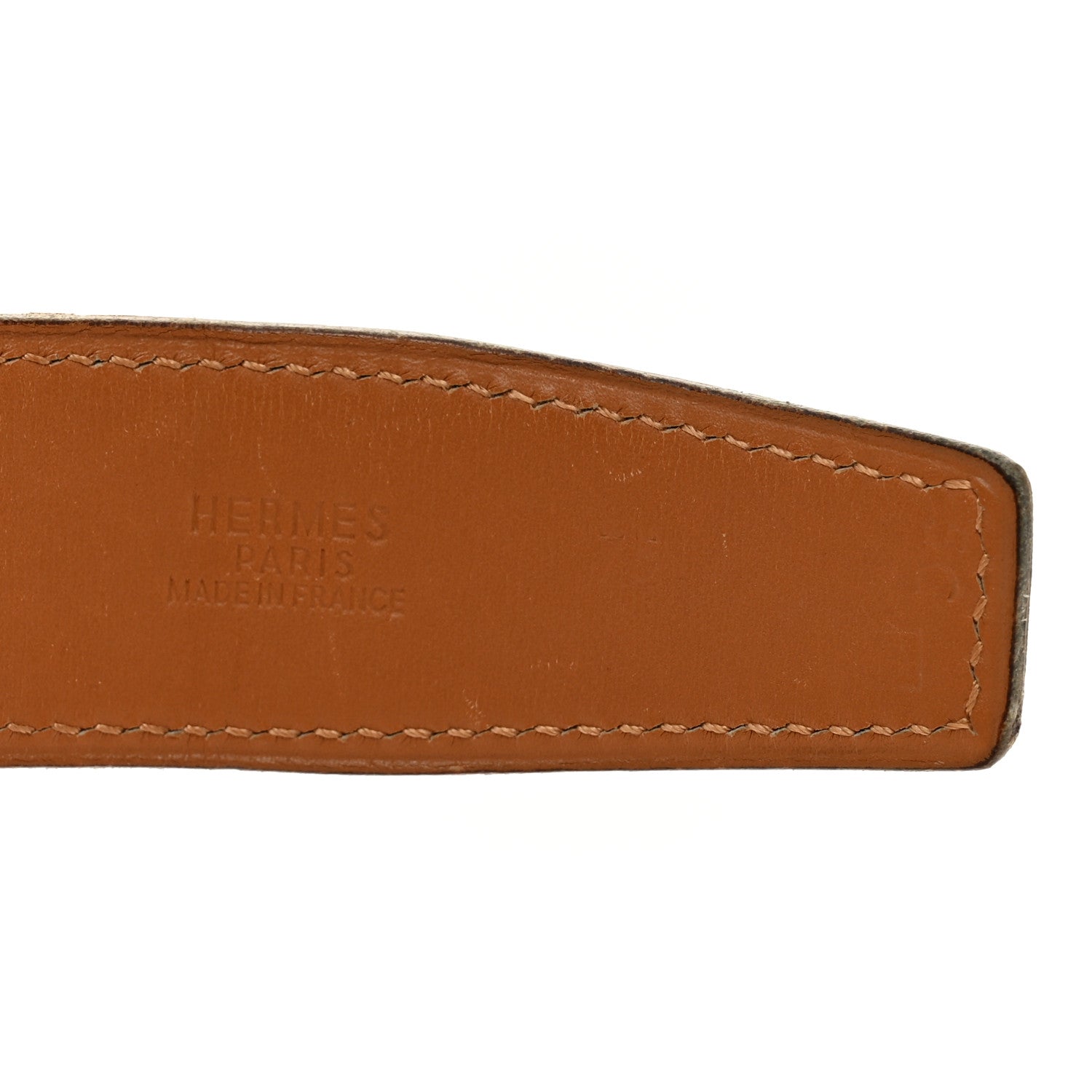 Hermes Ostrich 32mm H Belt Belt 75 30 Gold 3 of 6