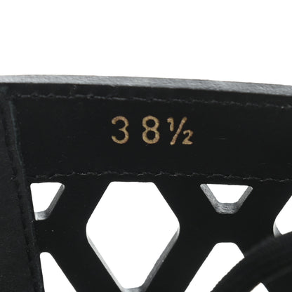 Christian Dior Matte Calfskin D-Trap Sandals 38.5 Black 6 of 8