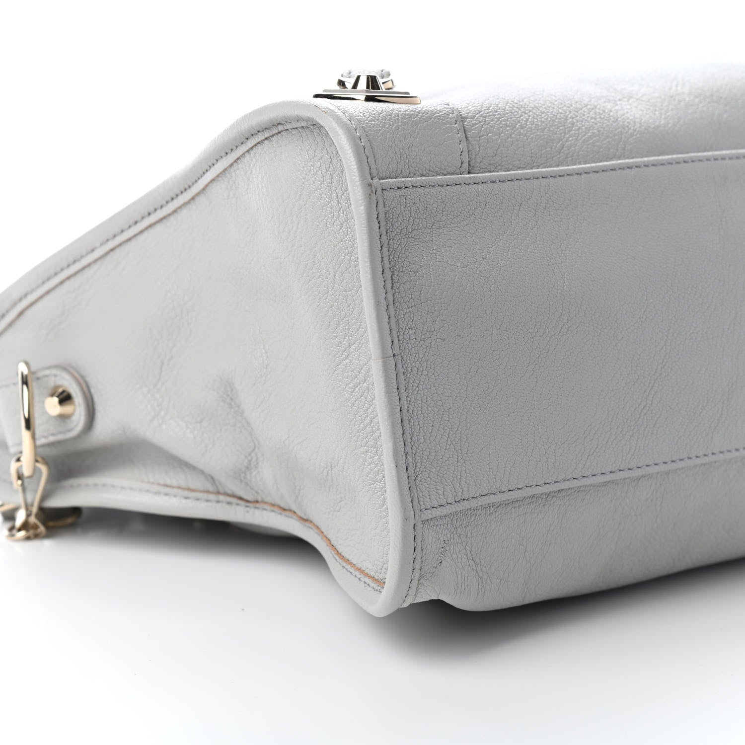 Balenciaga Agneau Gold Metallic Edge Hardware City Gris Glace 7 of 9