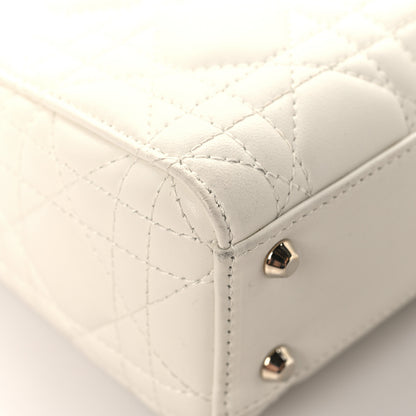 Christian Dior Lambskin Cannage Mini Lady Dior White 11 of 16