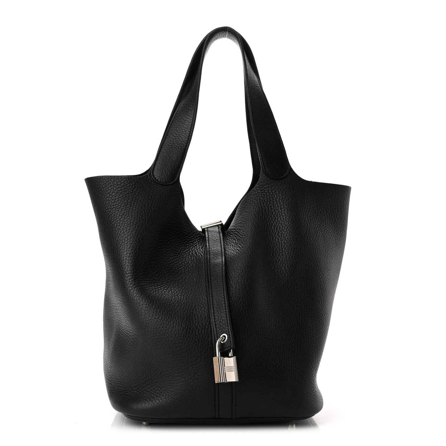 Taurillon Clemence Picotin Lock 26 GM Black