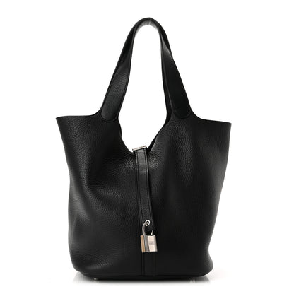 Hermes Taurillon Clemence Picotin Lock 26 GM Black 1 of 10