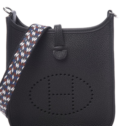 Hermes Taurillon Maurice Zigzag Evelyne TPM Black 10 of 11