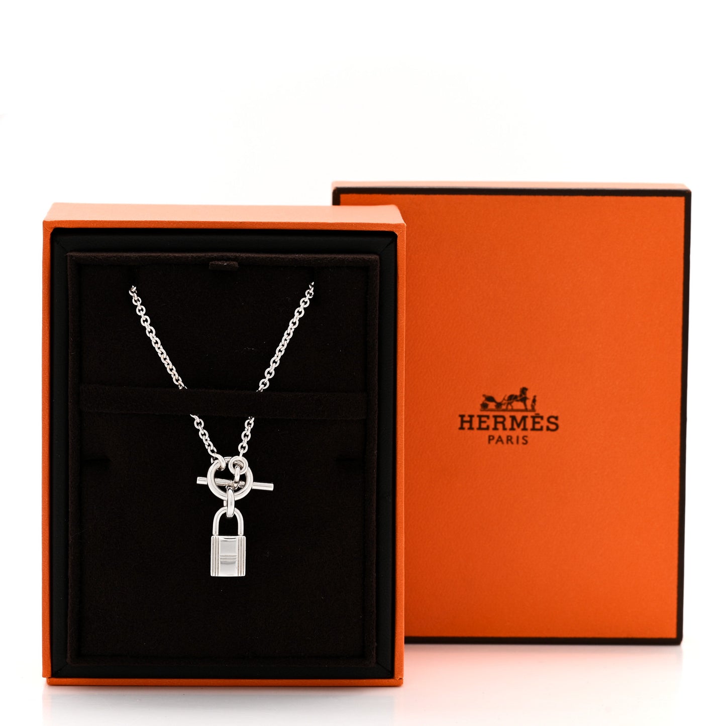 Sterling Silver Cadenas Kelly Lock Pendant Necklace