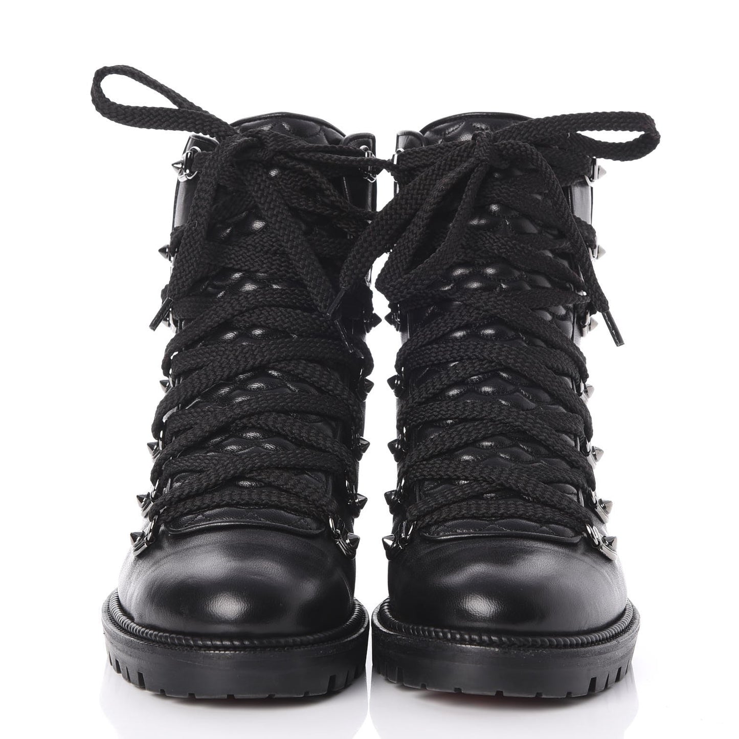 Shiny Nappa Mad Flat Boots 37 Black