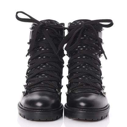 Christian Louboutin Shiny Nappa Mad Flat Boots 37 Black 2 of 7