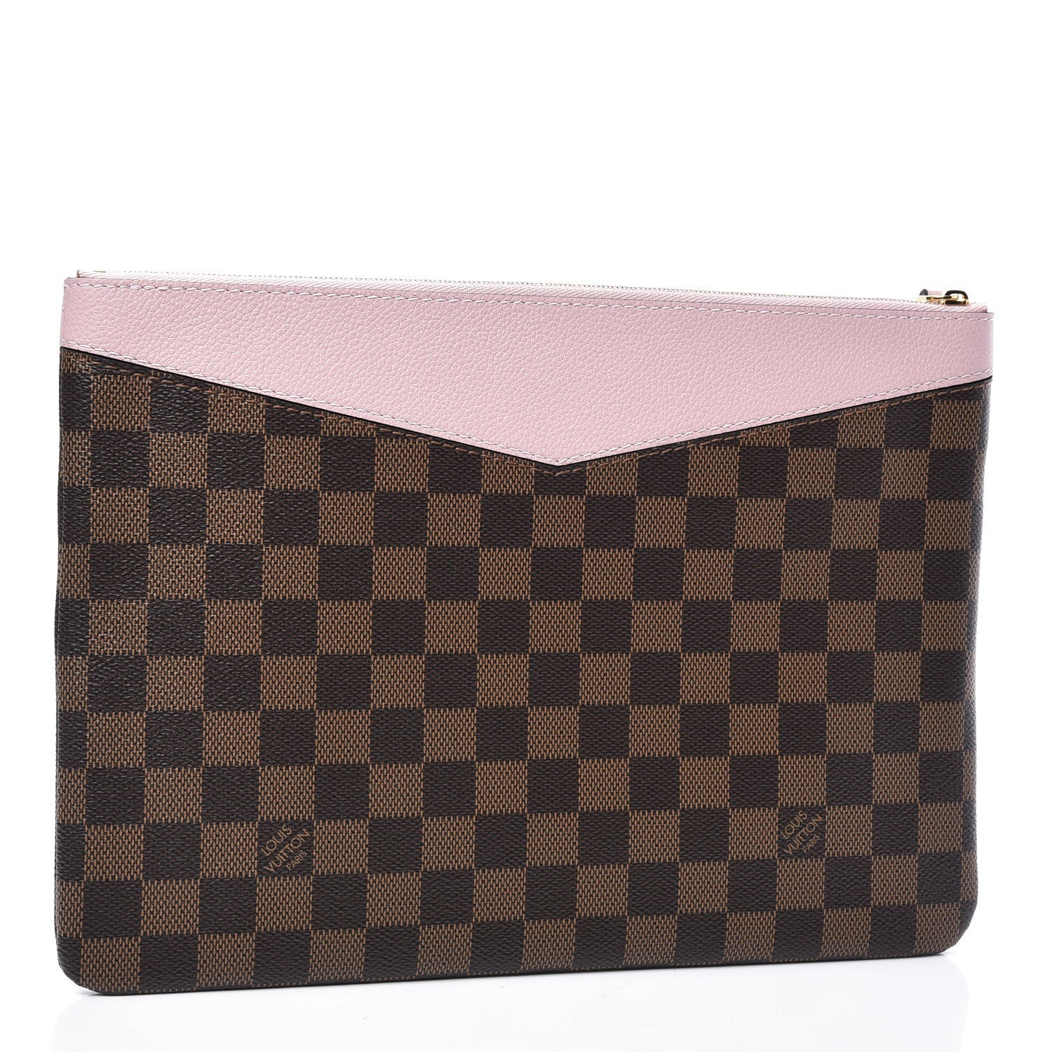 Louis Vuitton Damier Ebene Daily Pouch Rose Poudre 2 of 9