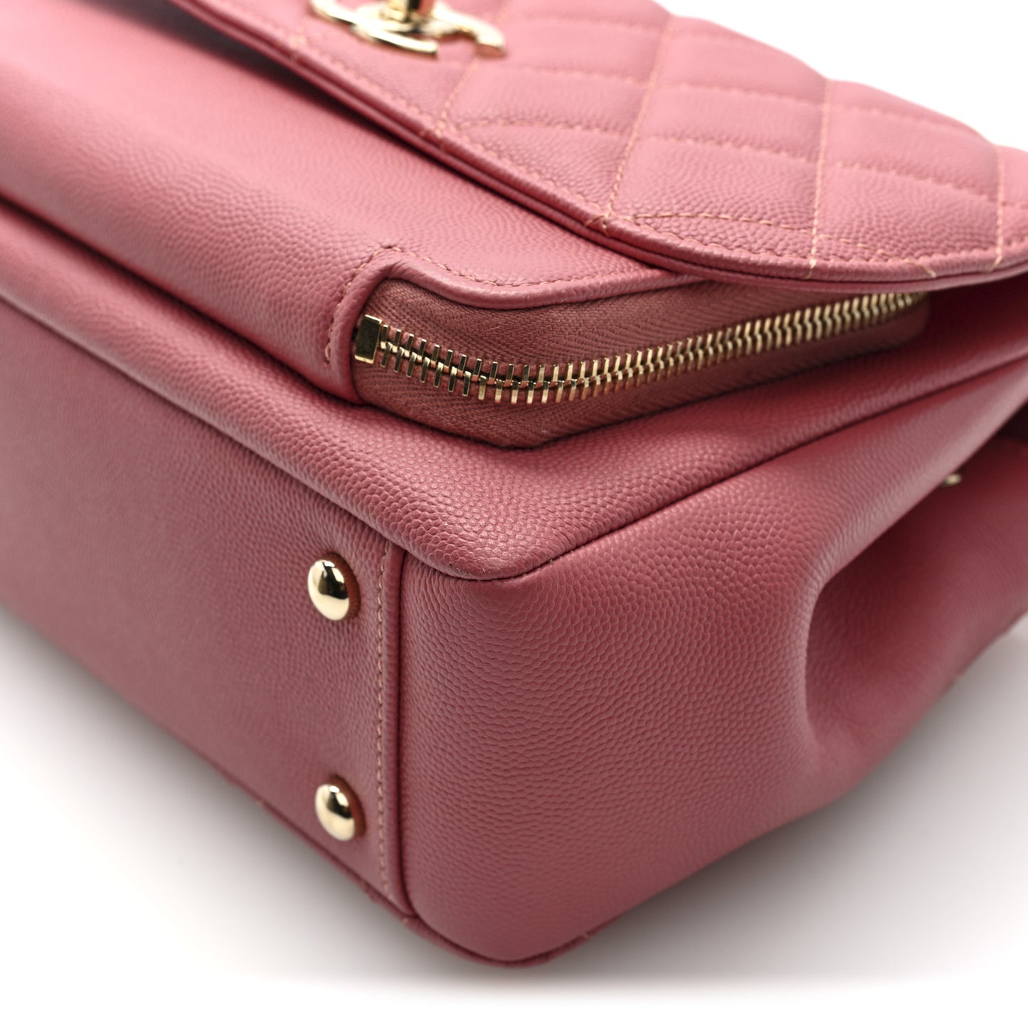 Caviar Quilted Medium Business Affinity Flap Pink
