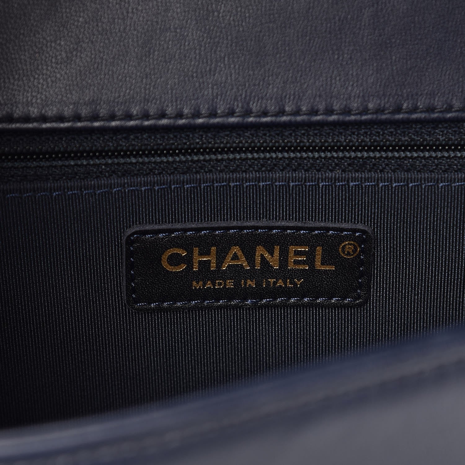 Chanel Lambskin Quilted Large Boy Flap Dark Navy 6 of 8