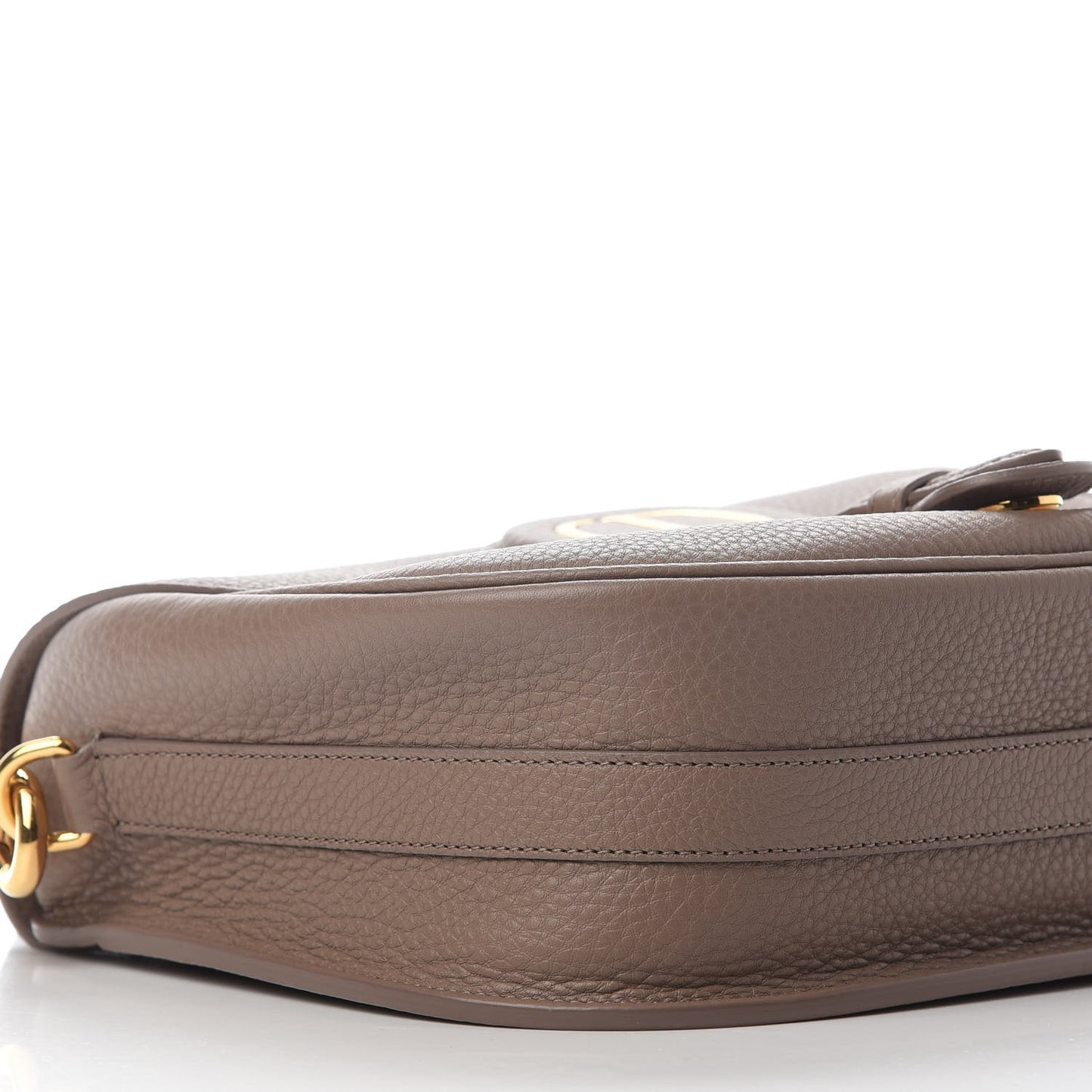 Grained Calfskin Large Bobby Flap Warm Taupe