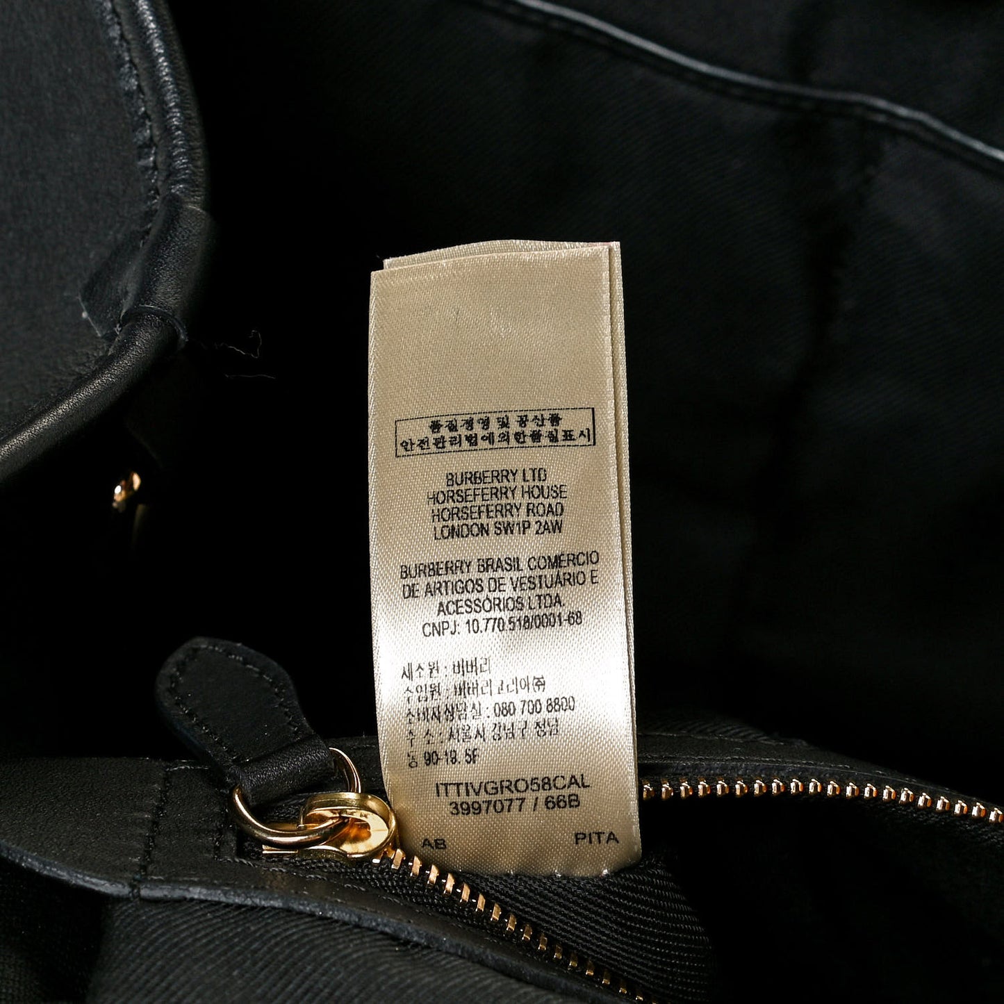 Nylon Calfskin Camouflage Check Small Canterbury Tote Black