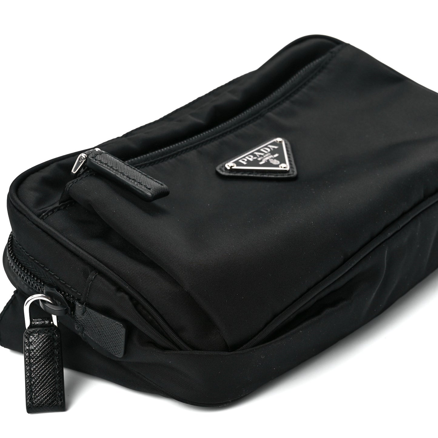 Re-Nylon Saffiano Belt Bag Black