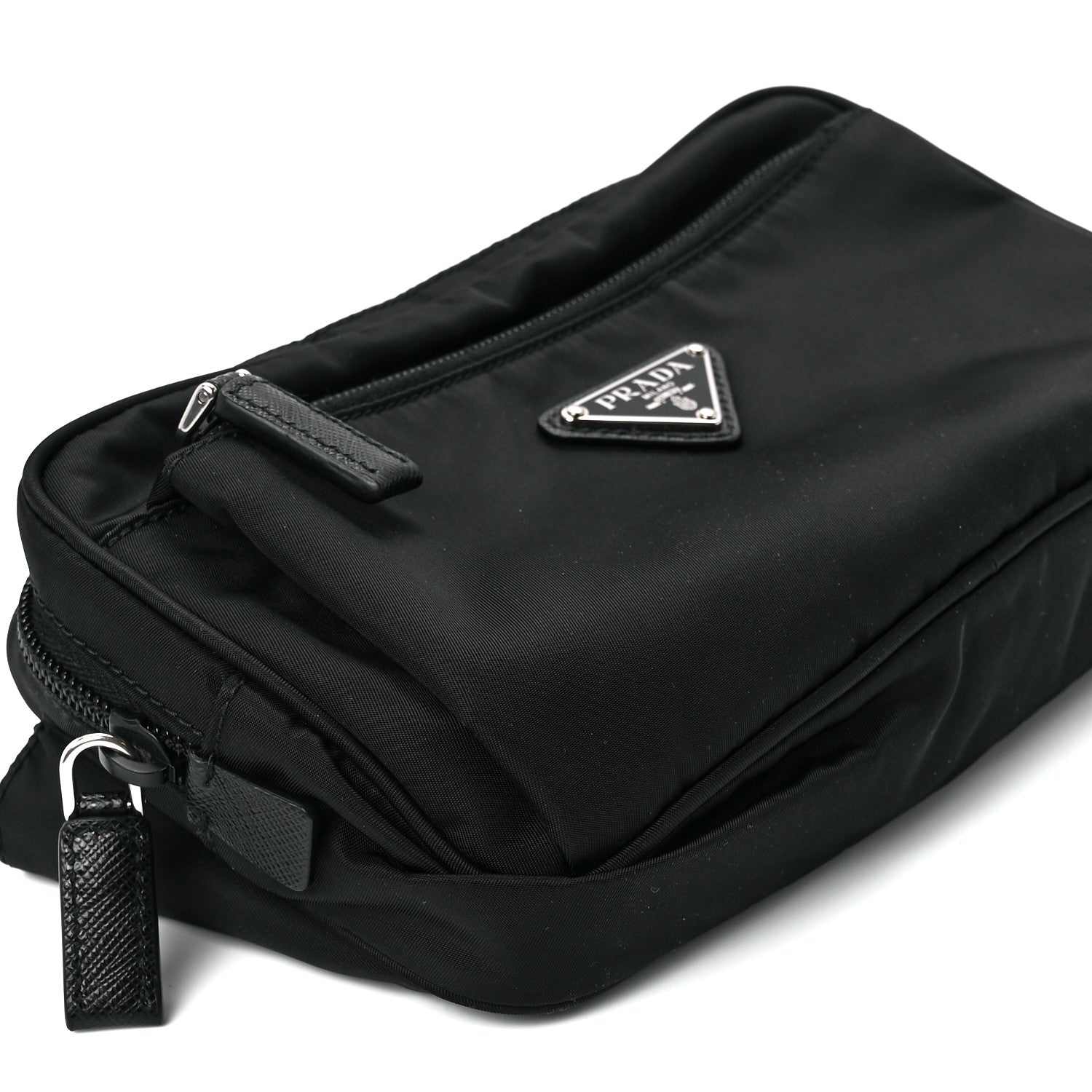 Prada Re-Nylon Saffiano Belt Bag Black 11 of 12
