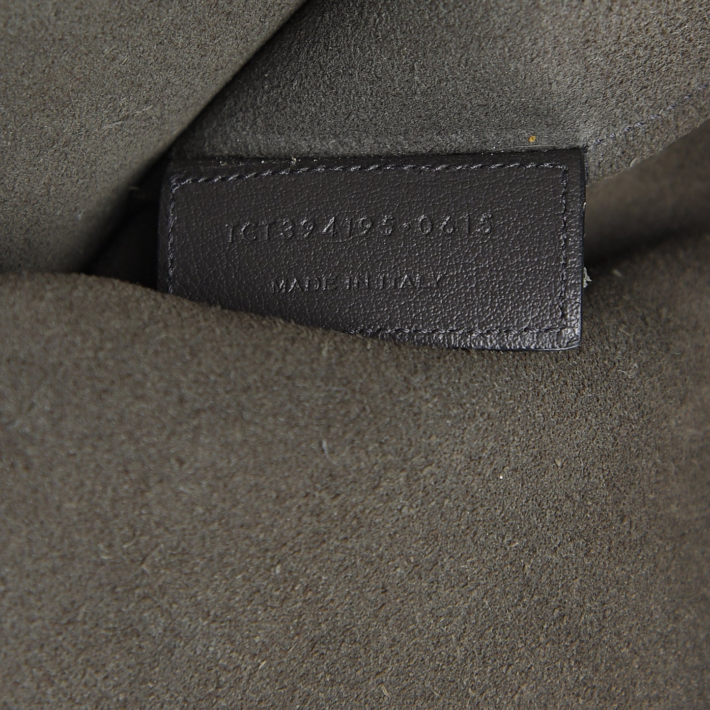 Calfskin Large Shopping Tote Dark Grey