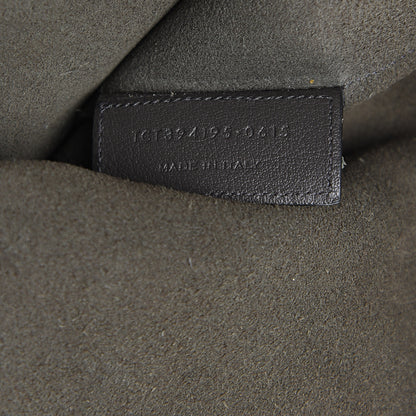 Saint Laurent Calfskin Large Shopping Tote Dark Grey 6 of 18
