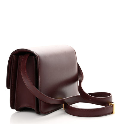 Celine Box Calfskin Small Classic Box Flap Bag Burgundy 3 of 14
