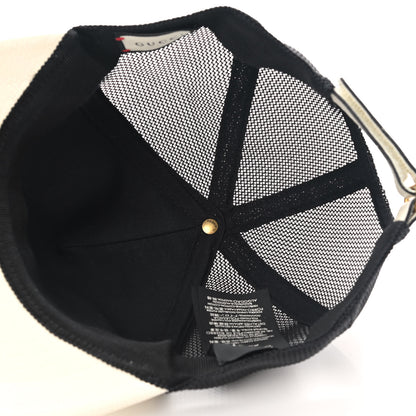 Gucci Grained Calfskin Logo Baseball Hat L White 6 of 10