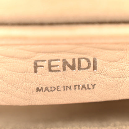 Fendi Vitello Liberty Scalloped Studded Small Kan I Shoulder Bag Black Cherry Multicolor 6 of 10