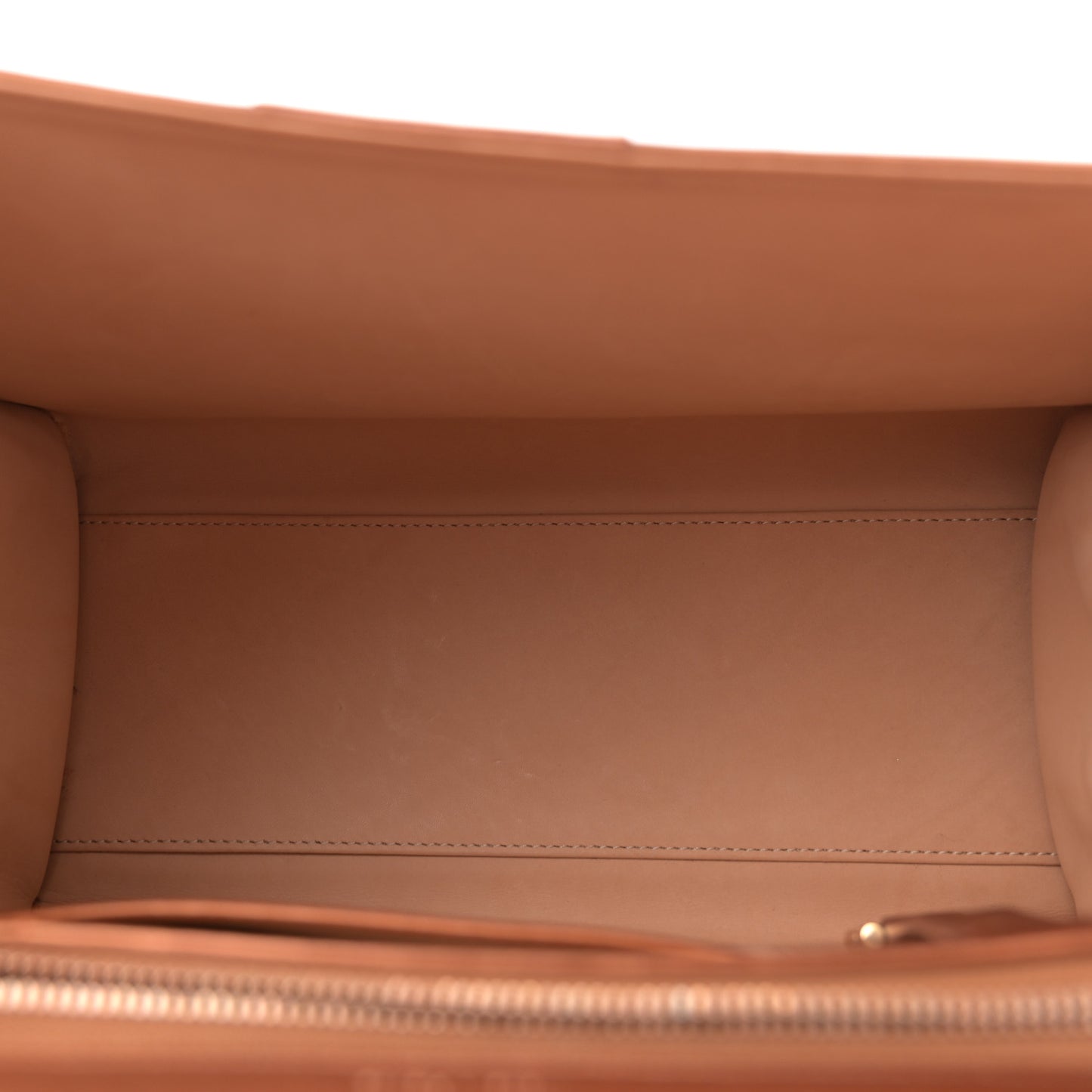 Metallic Calfskin MM Brillant Satchel Bronze