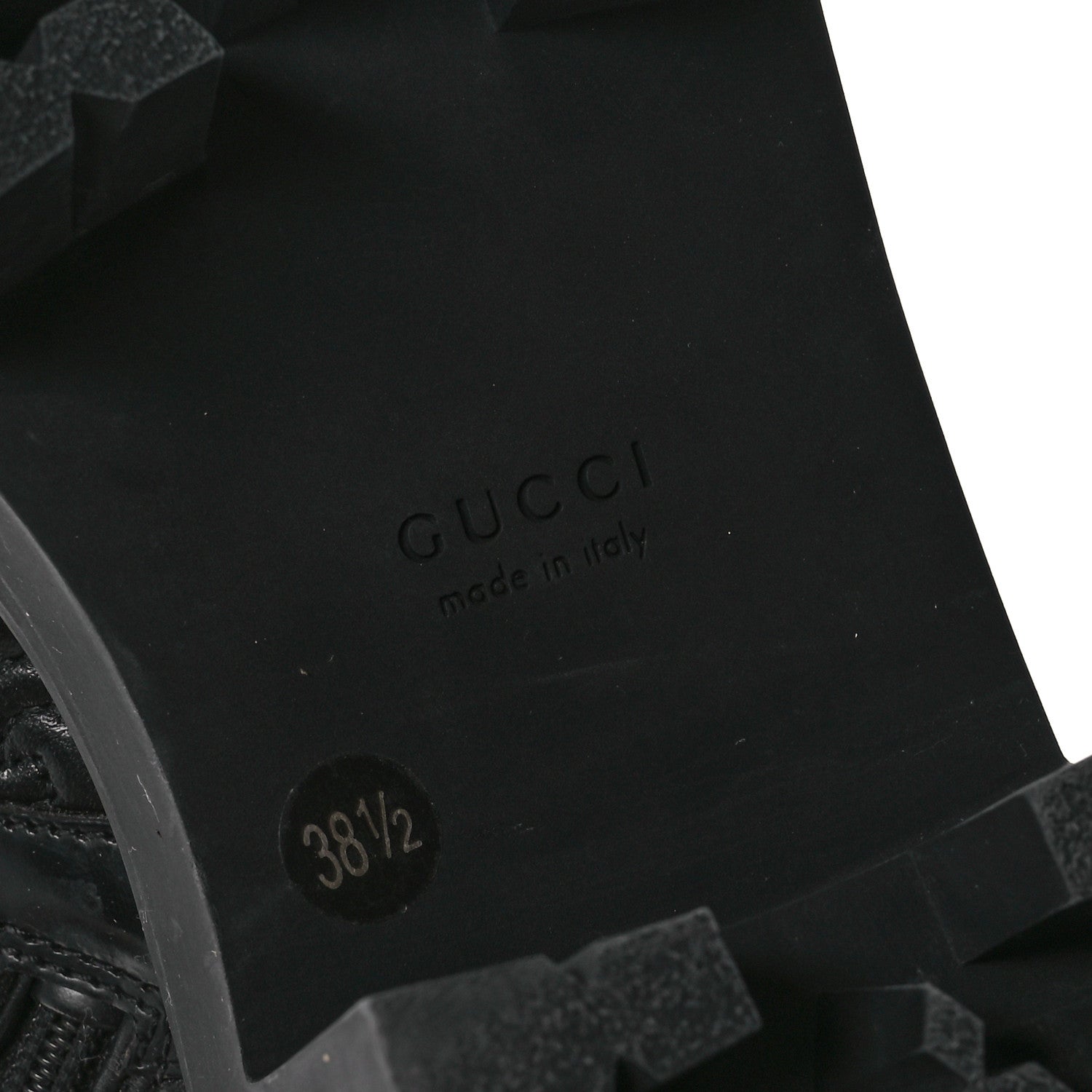 Gucci Cordovan Lux Nappa GG Matelasse Lace Up 60mm Combat Boots 38.5 Black 6 of 10