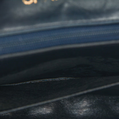 Chanel Lambskin Quilted Small Single Flap Navy 10 of 10