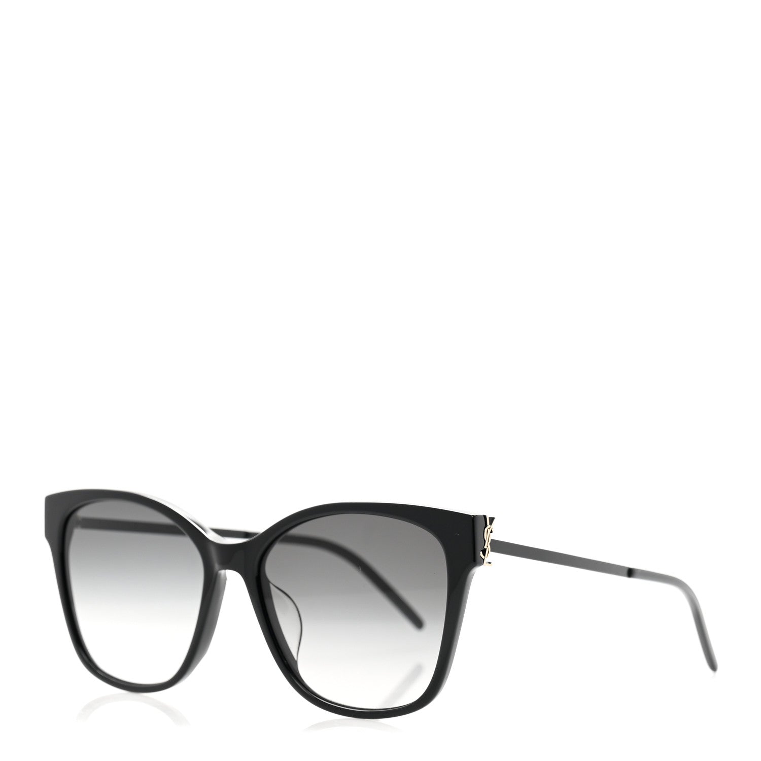 Saint Laurent Acetate Rectangular SLM48SK Sunglasses Black 1 of 8