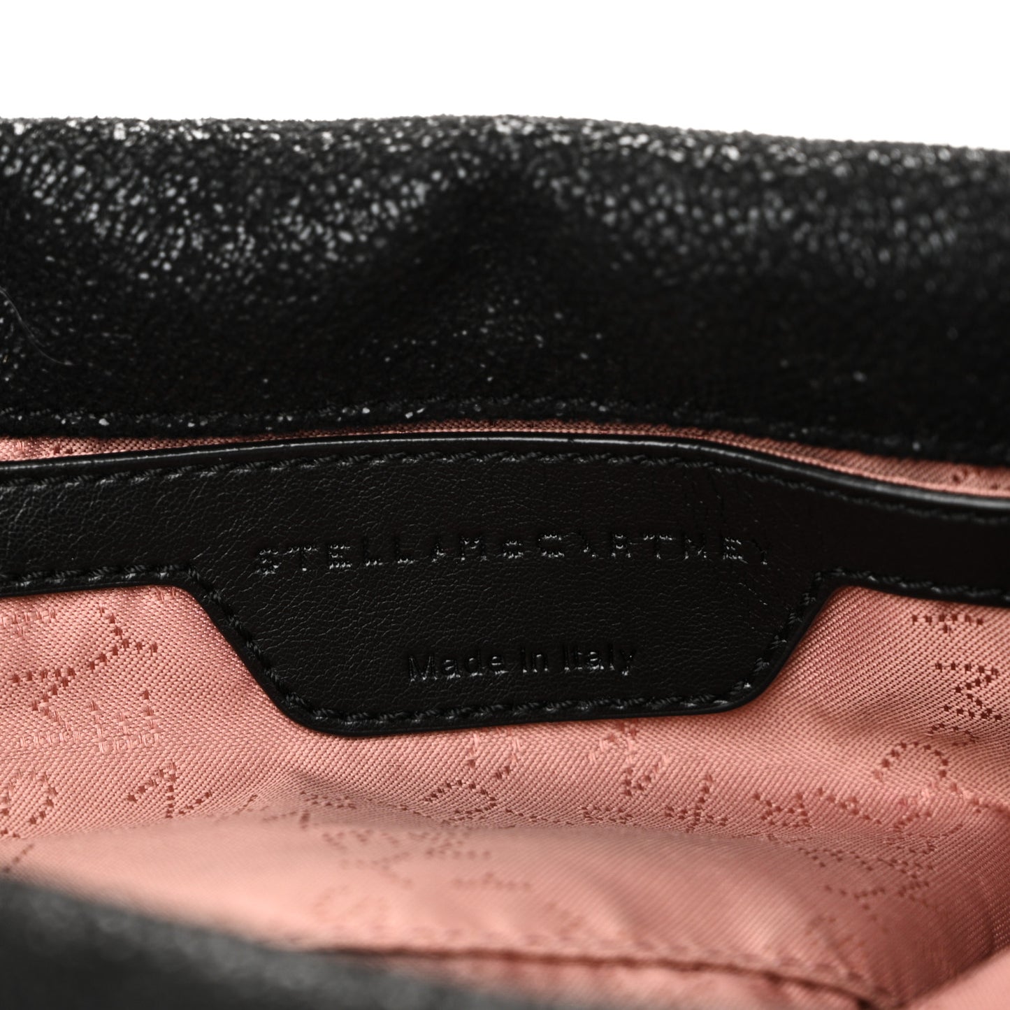 Shaggy Deer Mini Falabella Fold Over Tote Black