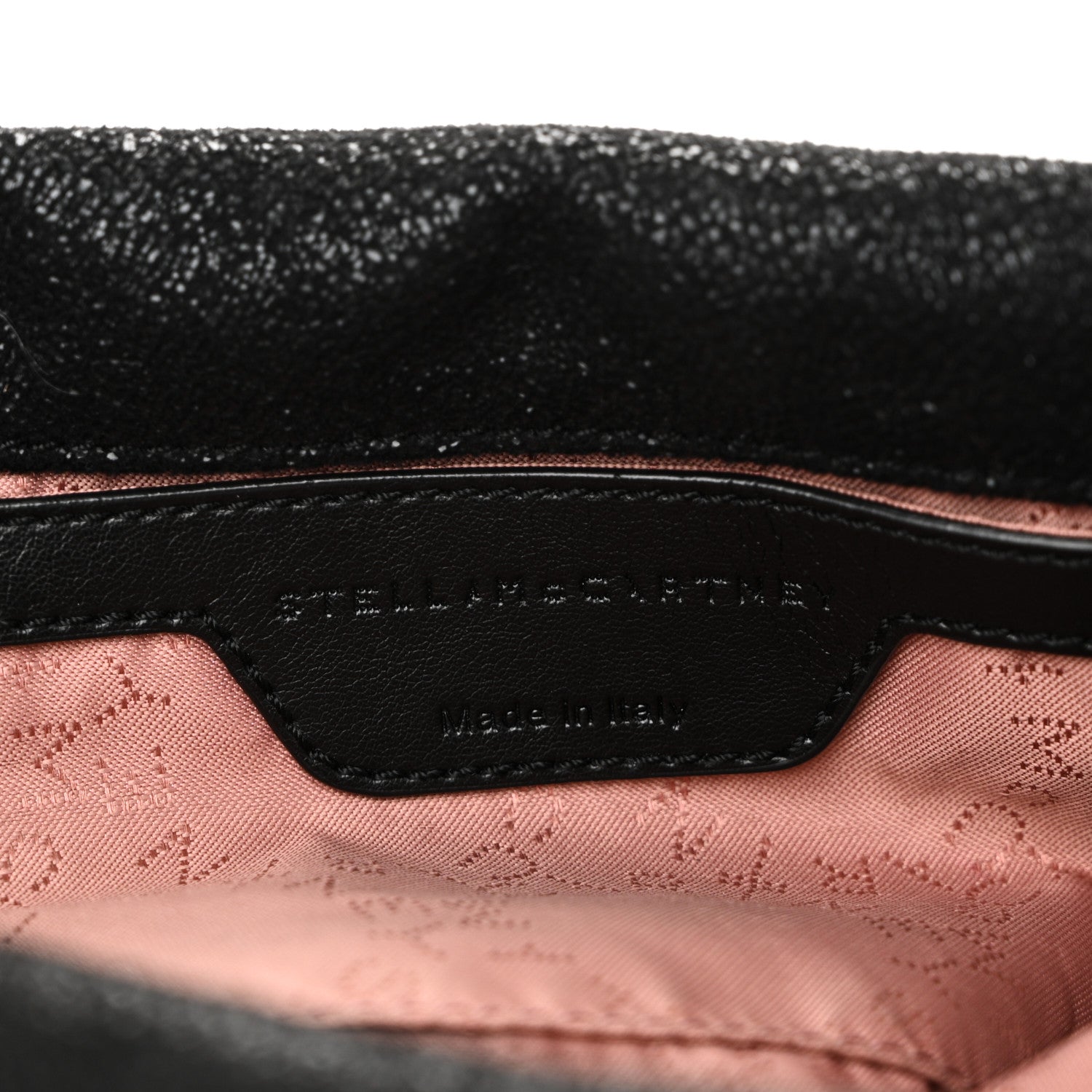 Stella McCartney Shaggy Deer Mini Falabella Fold Over Tote Black 6 of 9