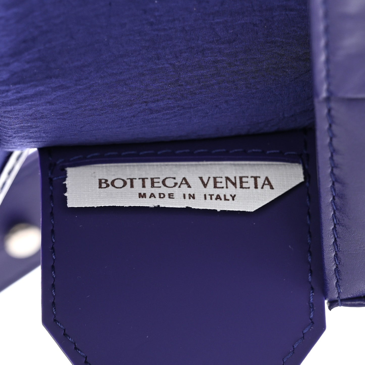 Paper Calfskin Intrecciato Cassette Belt Bag Purple