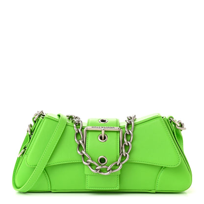 Balenciaga Smooth Calfskin Small Lindsay Shoulder Bag Acid Green 1 of 12