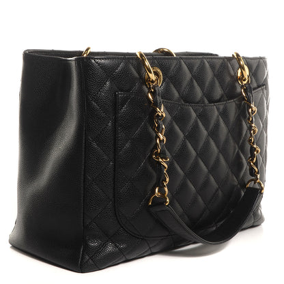 Chanel Caviar Grand Shopping Tote GST Black 3 of 7