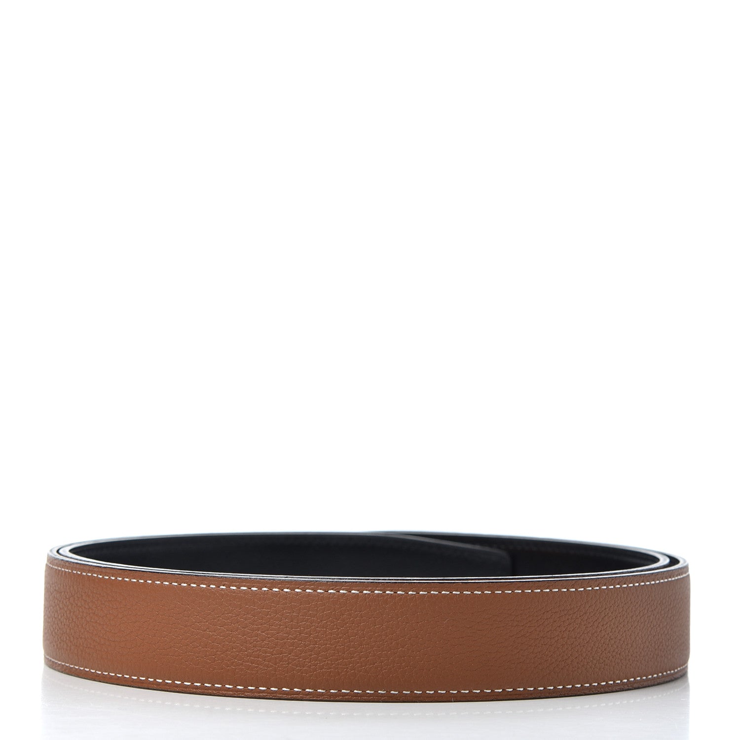 Hermes Box Togo 32mm Belt Strap 105 Black Gold 2 of 6