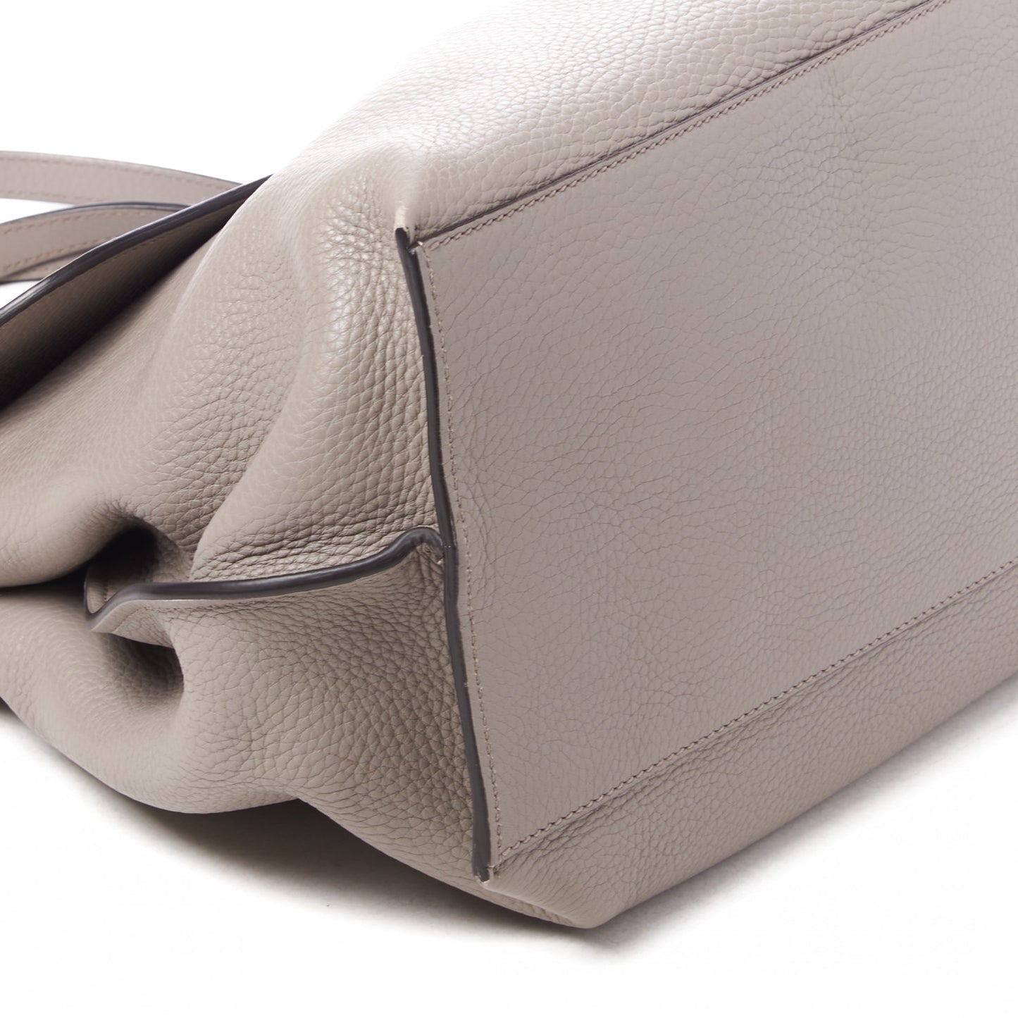 Cellarius Calfskin Large Bamboo Daily Top Handle Bag Storm Grey