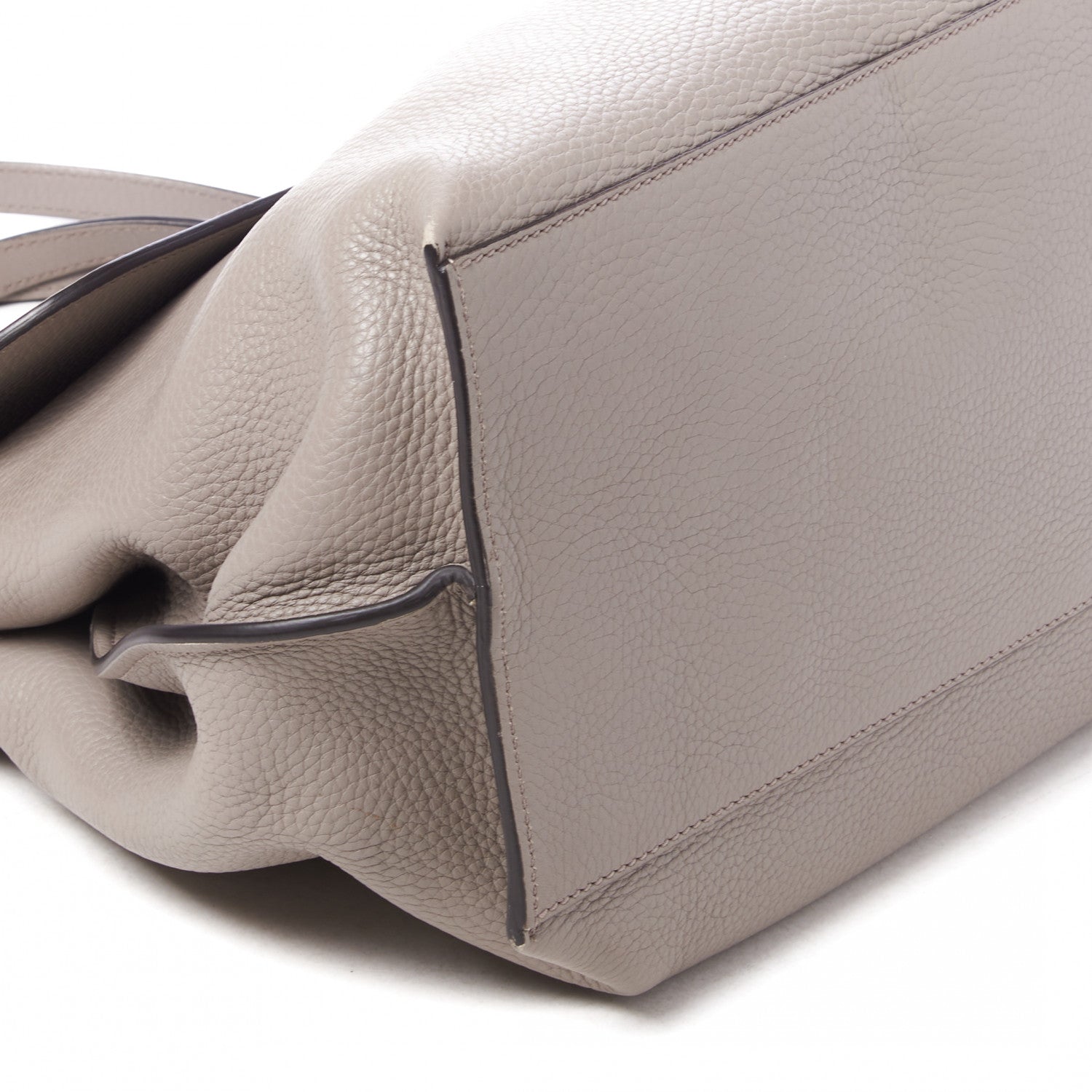 Gucci Cellarius Calfskin Large Bamboo Daily Top Handle Bag Storm Grey 5 of 9