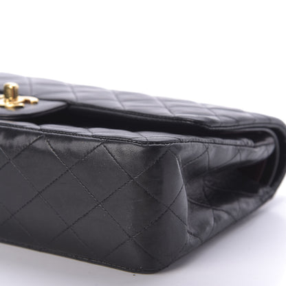 Chanel Lambskin Quilted Medium Double Flap Black 7 of 9