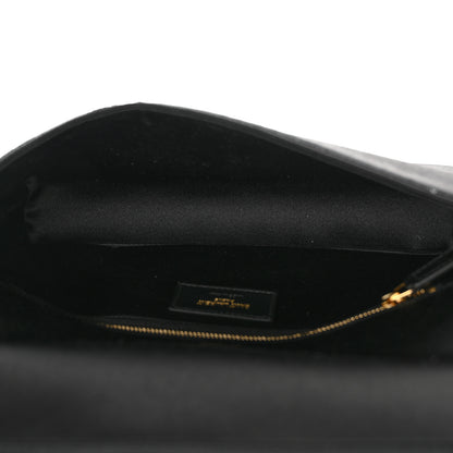 Saint Laurent Sequin Satin Monogram Tassel Kate 99 Black 5 of 10