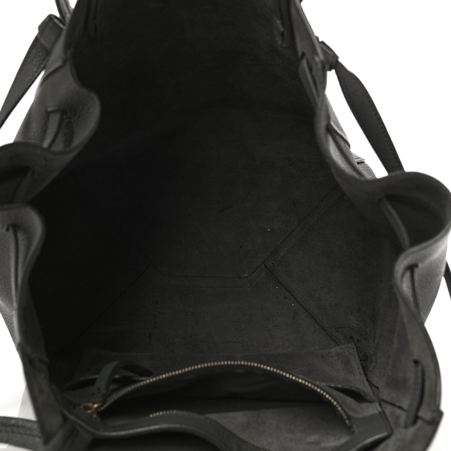 Soft Grained Calfskin Small Belt Cabas Phantom Grey