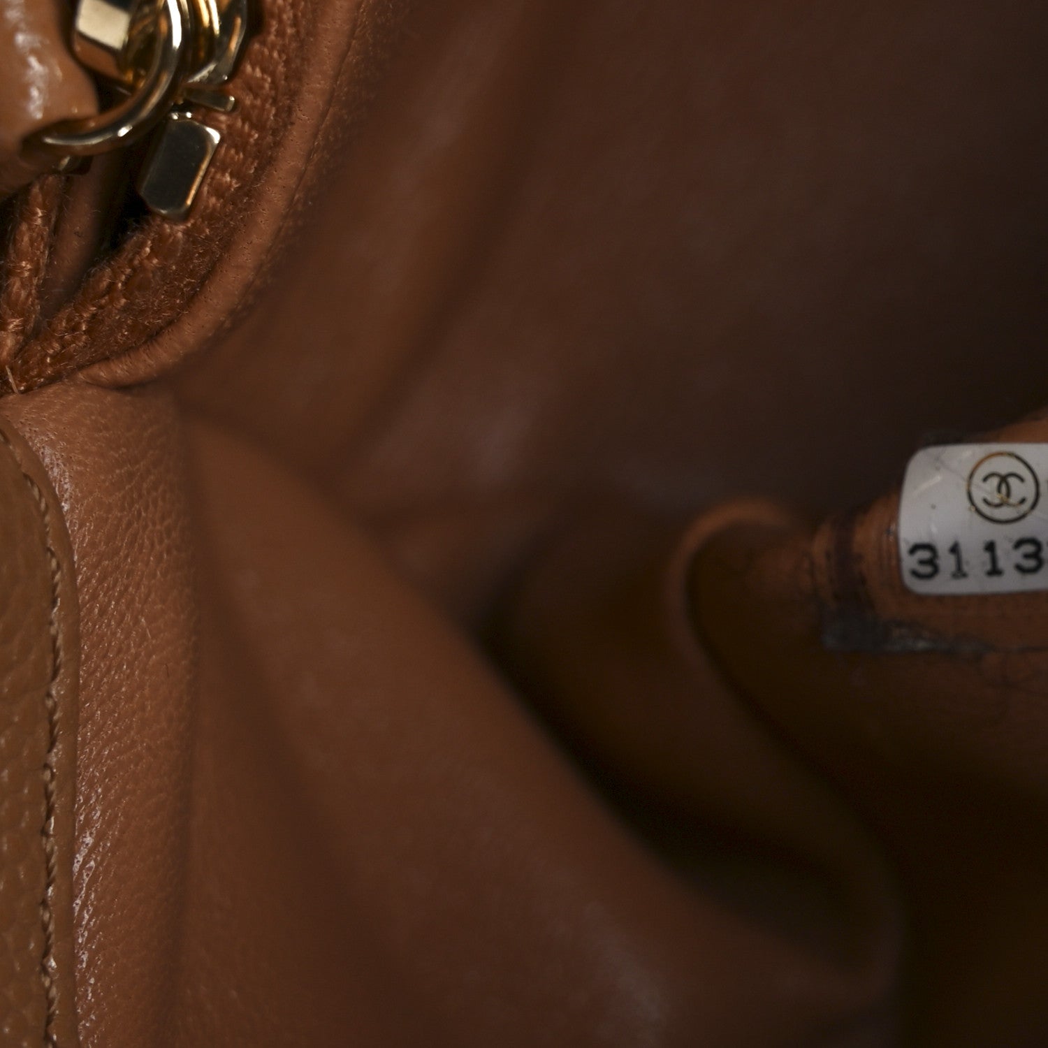 Chanel Caviar Quilted Small Coco Handle Flap Brown 7 of 10