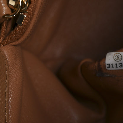 Chanel Caviar Quilted Small Coco Handle Flap Brown 7 of 10