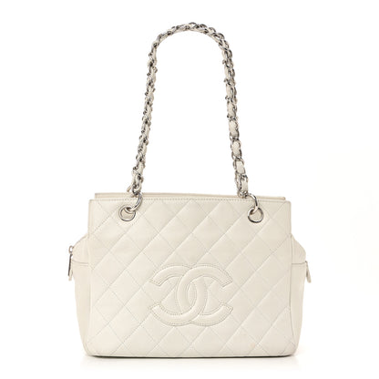 Chanel Caviar Quilted Petit Timeless Tote PTT White 1 of 11