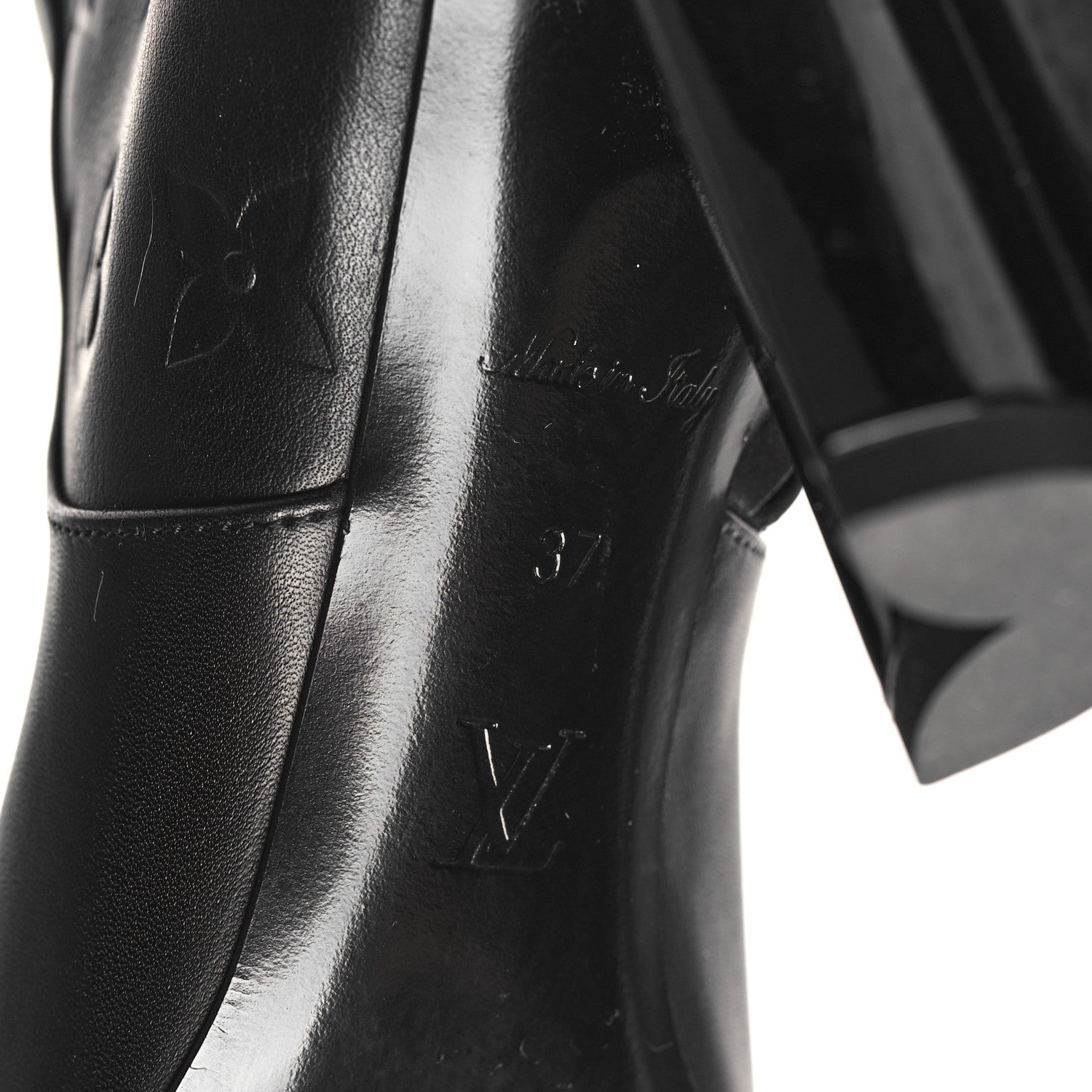 Louis Vuitton Calfskin Silhouette Ankle Boots 37 Black 7 of 9